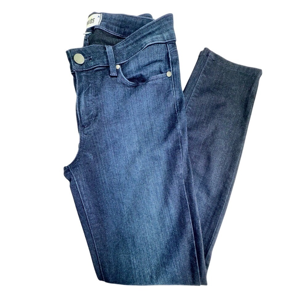 Paige Verdugo Ultra Skinny Jeans Women's 28 Dark Wash Stretch 28x28.5 Oversized‎
